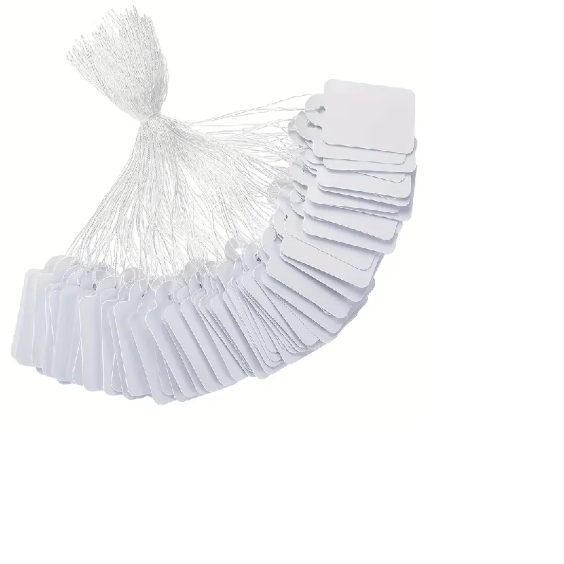 100 pack of No.6 sale tags with string