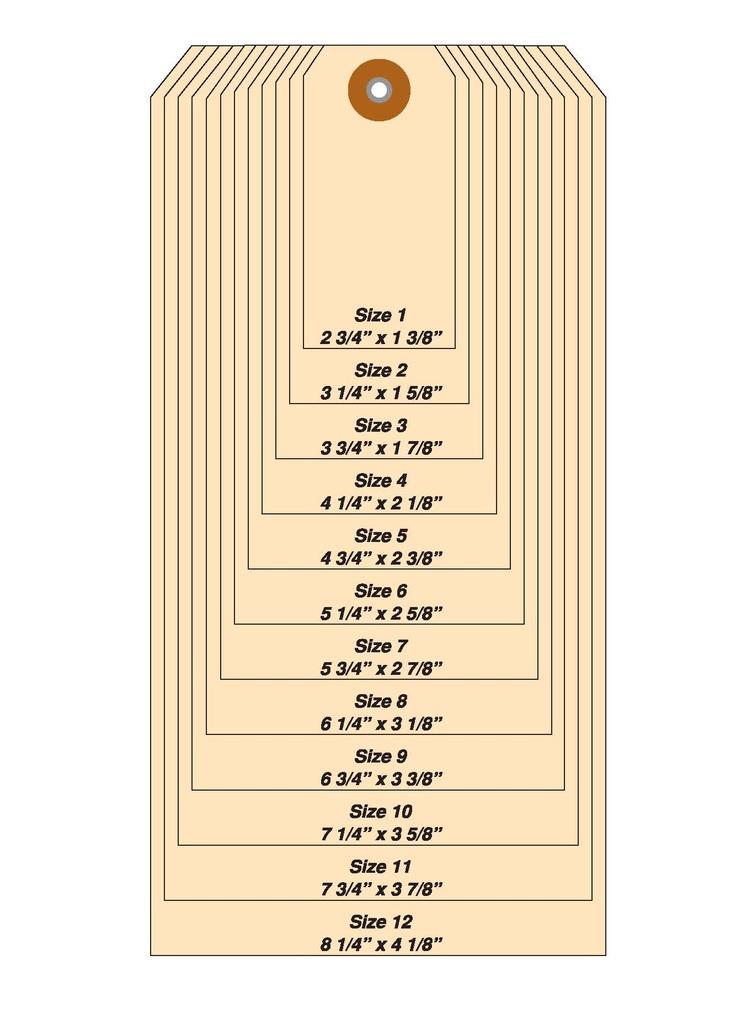 #8 Manila Shipping Tags - 100 Pack