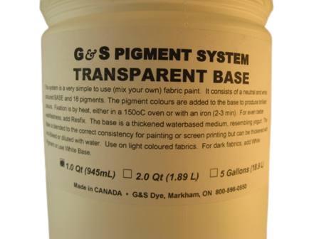 G&S Dye Transparent Base - 1qt.