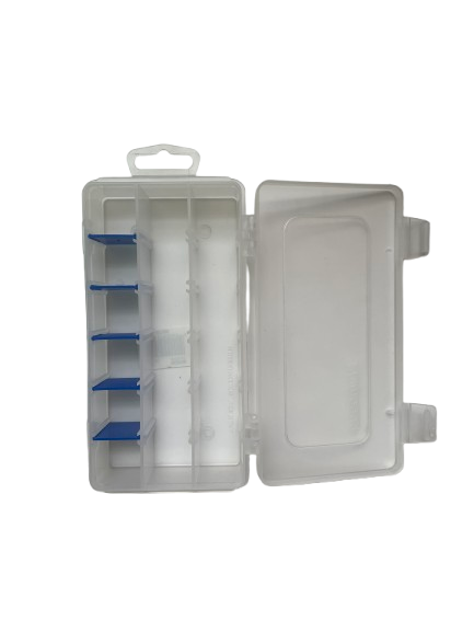Flambeau box, w/inhibitor rust control panels. 6-18 adjustible Compartments.