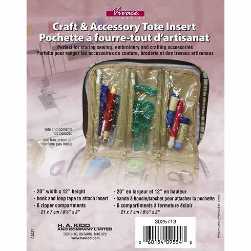 Vivace 6 Pocket Crafter's Tote Insert