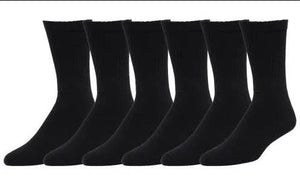 Socmark Men's Black Crew Sports Socks