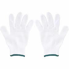 Gloves, knit. Cotton blend. Large 1 pair.