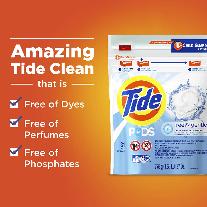 Tide Detergent Pods -- 35 Pods