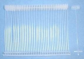 Patriot tagging gun attachments, various sizes.