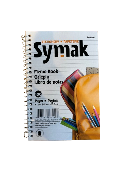 Symak Memo Book spiral binder
