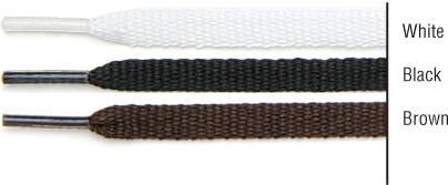 TexStyle shoe laces, 27", flat, brown, 2 pairs.