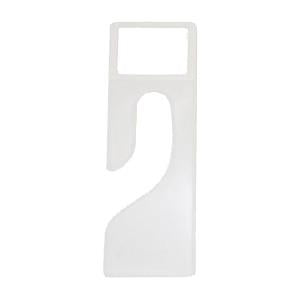 Divider, clear/crystal plastic, "window". Large. Single.
