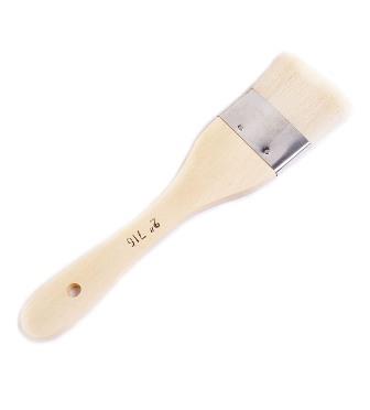N/N paint brush. Natural bristle. 2" wide. Flat.