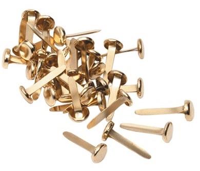 Kamset Brass Paper Fasteners - 30 pack