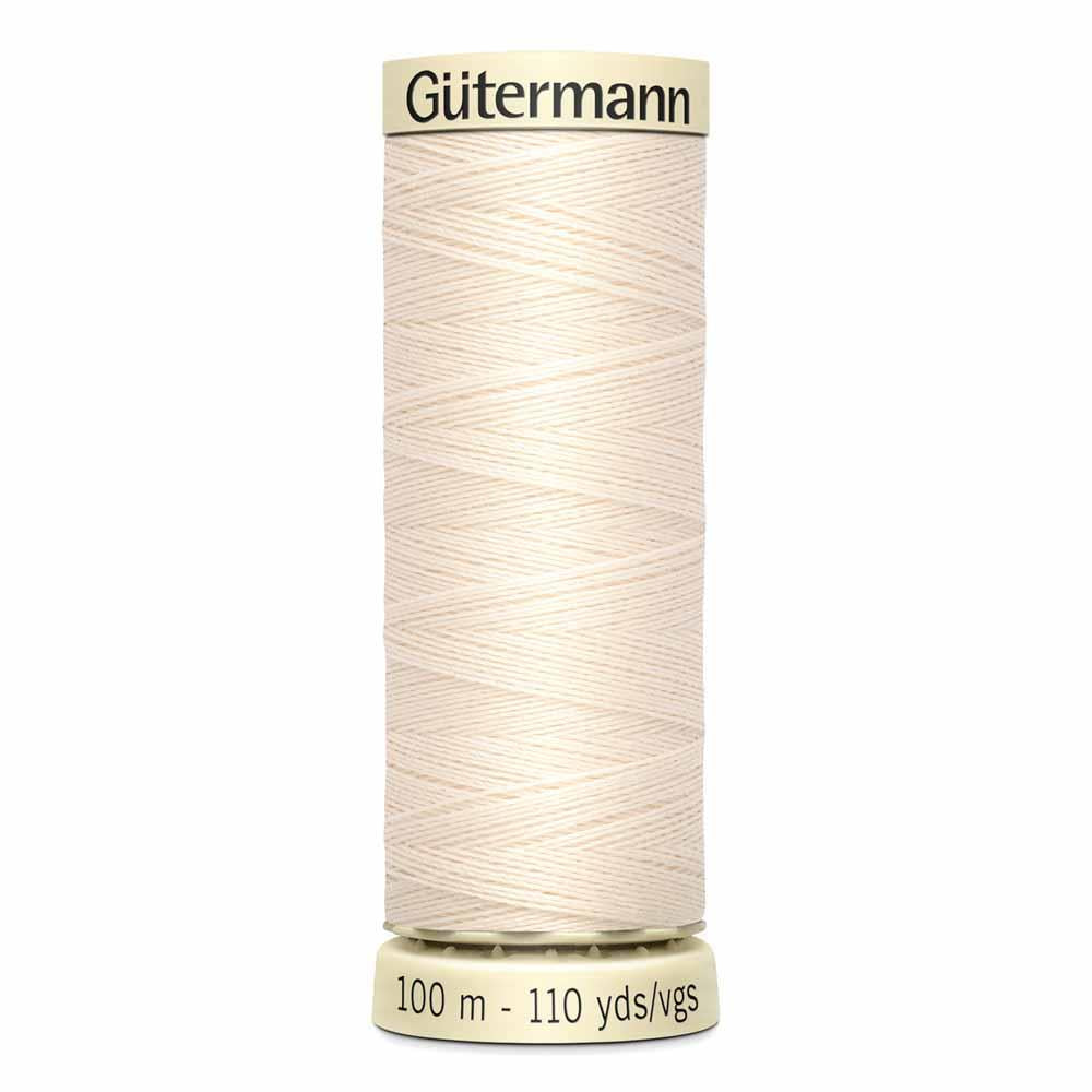 Gutermann Polyester Thread 100m #22 Eggshell