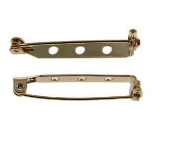 WOT findings. Barpins, 26mm. Gold coloured. 12 pack.