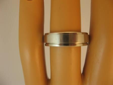 Stainless Steel Costume Ring, Double banded