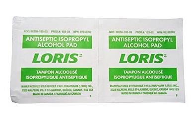 Loris Alcohol Pads 50 Pack