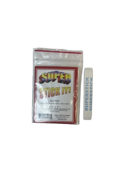Super Stick It! 1/2" x 3" Double Sided Tape