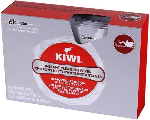 Kiwi Shoe Instant Cleaning Wipes - 12 pack