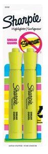 Sharpie Smear Guard Highlighters