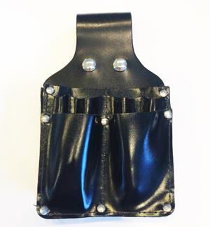 Leather pencil pouch for belt.