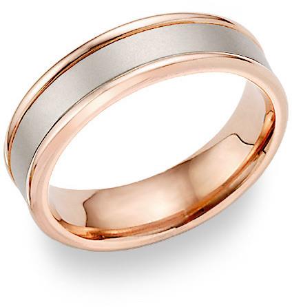N/N Ring Wedding Band - 2-tone