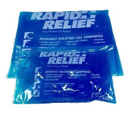 Rapid Relief Reusable Hot/Cold Gel Compress - Large - 24 Box