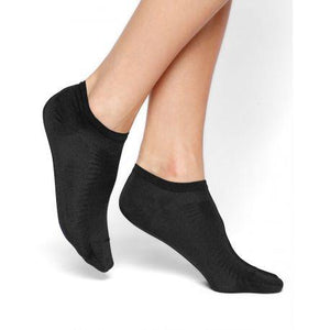 Bleuforet Mercerized Cotton Ankle Socks in Black