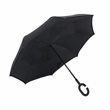 Windproof Hands-Free Inverted Umbrella