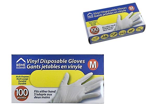 Home Essentials Vinyl Gloves
