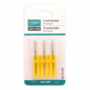 Unique Sewing Machine Needles 3 Pack, 14/90 Universal