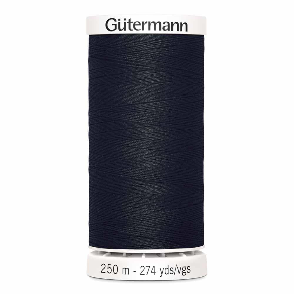 Gutermann thread, polyester. 250m. #10 black.