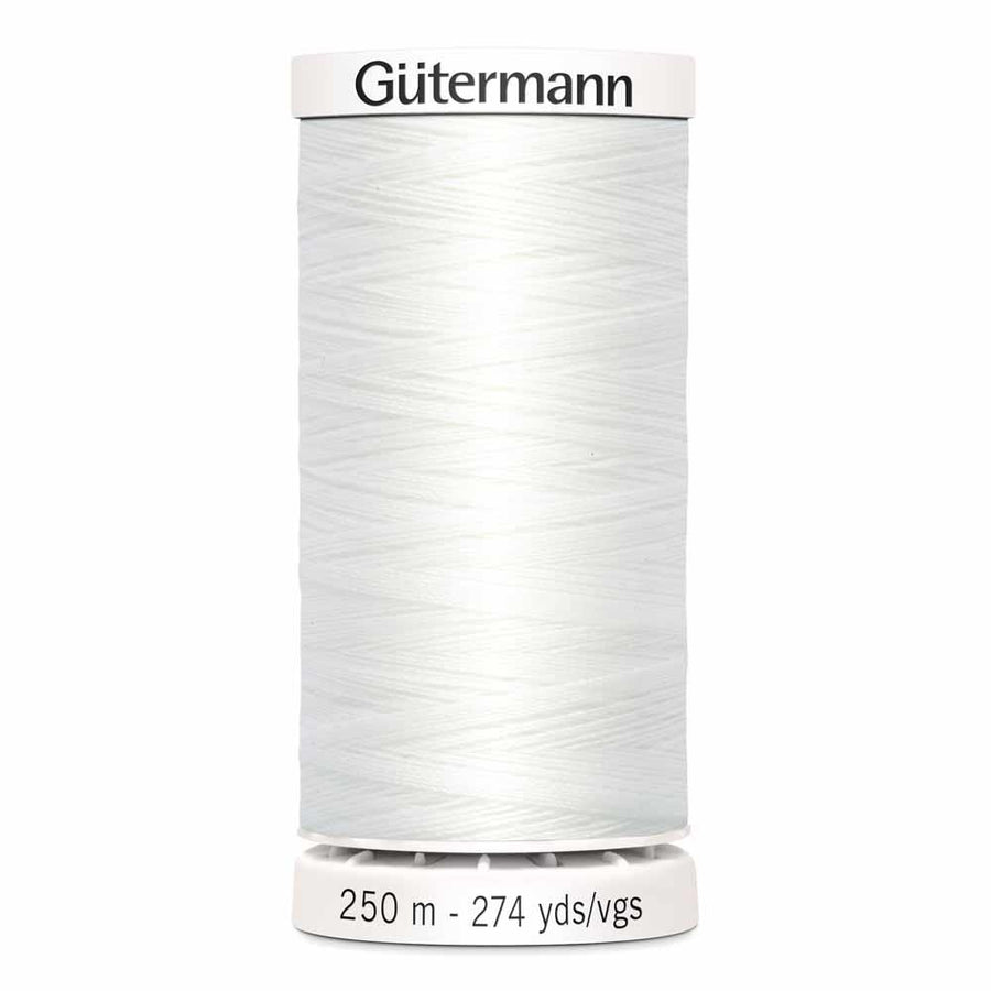 Gutermann Thread Polyester 250m #20 White