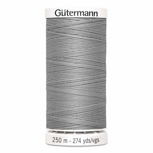 Gutermann thread, polyester. 250m. #102 lt.grey.