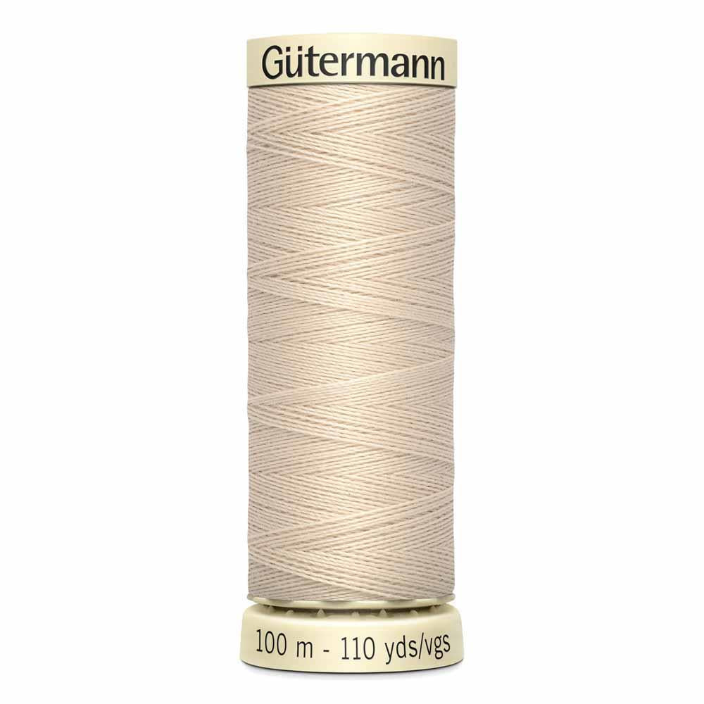 Gutermann thread, polyester. 100m. #30 sand.