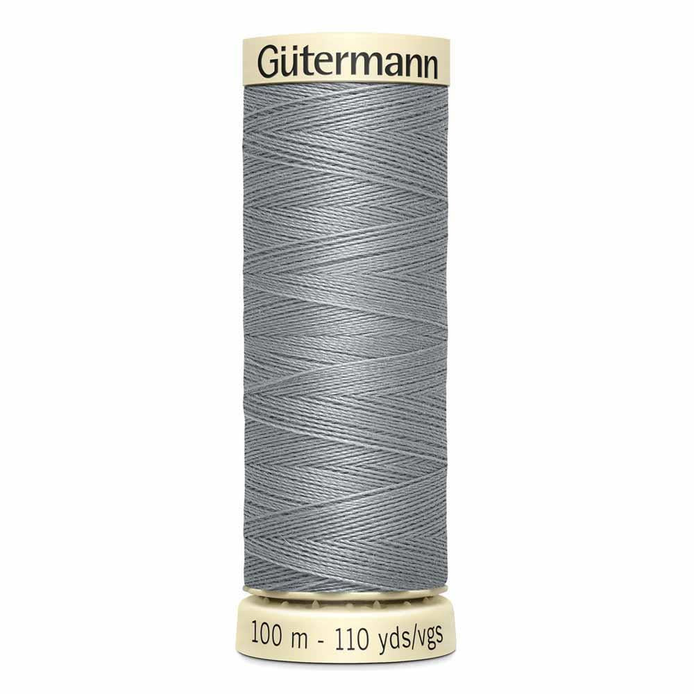 Gutermann thread, polyester. 100m. #110 grey.