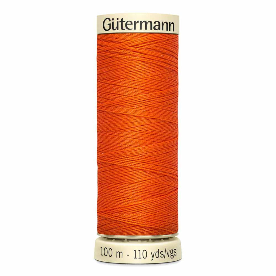 Gutermann thread, polyester. 100m. #470 orange.