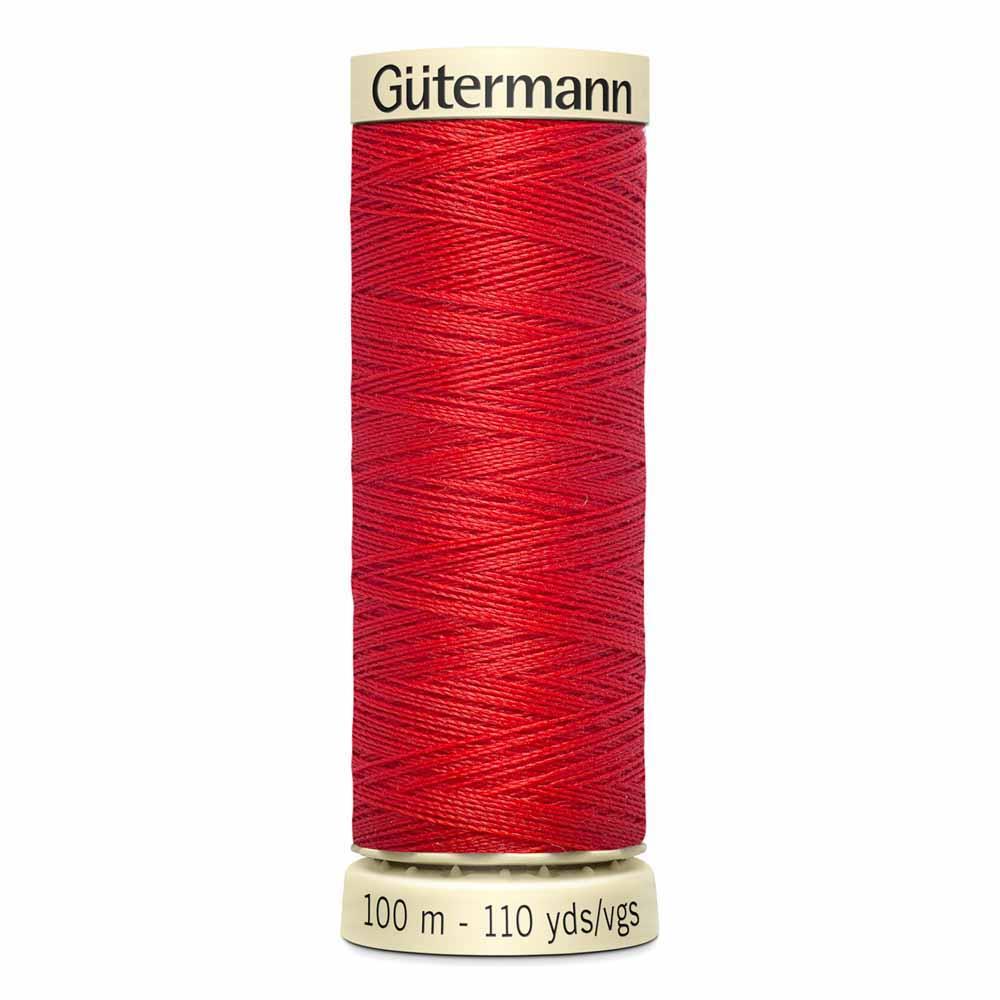 Gutermann thread, polyester. 100m. #405 poppy red.