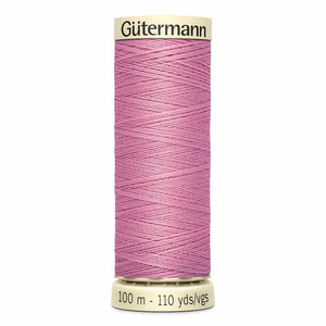 Gutermann thread, polyester. 100m. #322 pink.