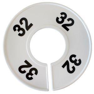 Divider, circle, (donut). '32'. White. Single.