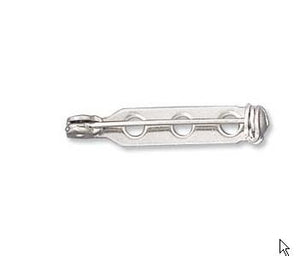 WOT findings, barpins, 26 mm. Silver. 4 pack.