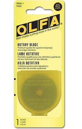 Olfa, 1 pack, 45 mm rotary blade refill.