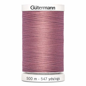 Gutermann thread, polyester, 500m, #323, Old Rose