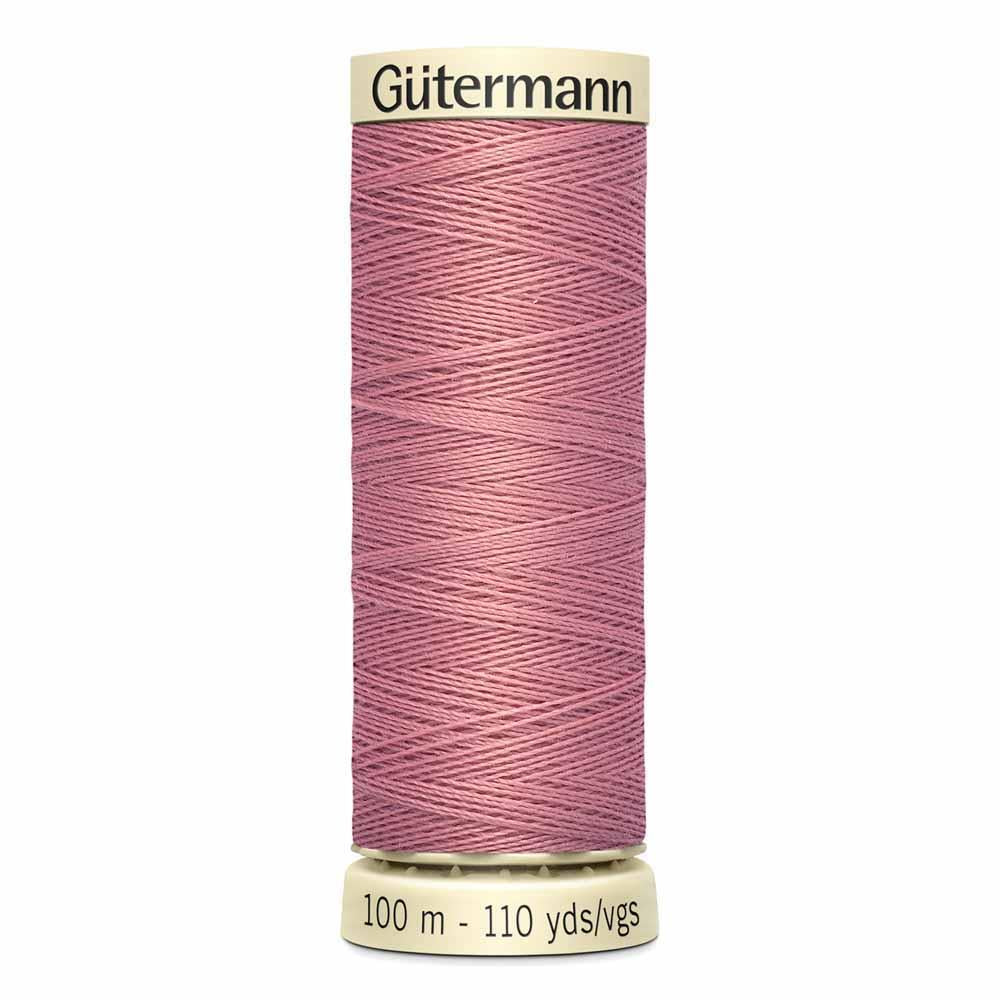 Gutermann thread, polyester, 100m, #323, Old Rose